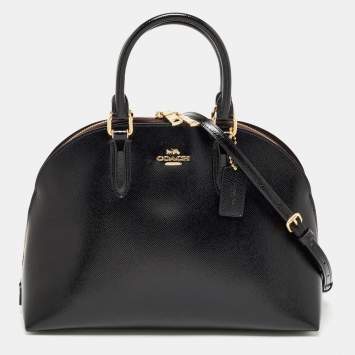 Coach Black Patent Leather Quinn Satchel