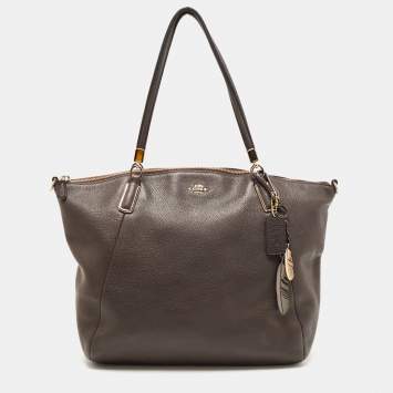 Coach Dark Brown Leather Kelsey Tote