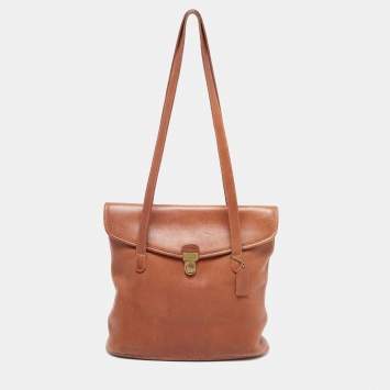 Pre Owned Coach Brown Leather Branson Tote 