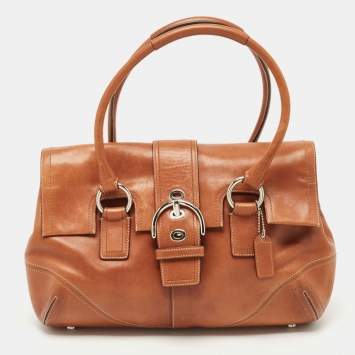 Pre Owned Coach Brown Leather Soho Hampton Satchel
