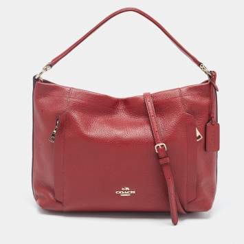 Coach Red Leather Crossbody Bag