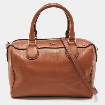 Coach Brown Leather Mini Bennett Satchel