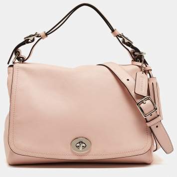 Coach Blush Pink Leather Legacy Romy Top Handle Bag 