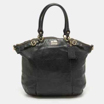 Coach Black Leather Sophia Madison Tote