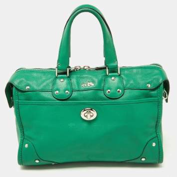 Coach Green Leather Rhyder Satchel