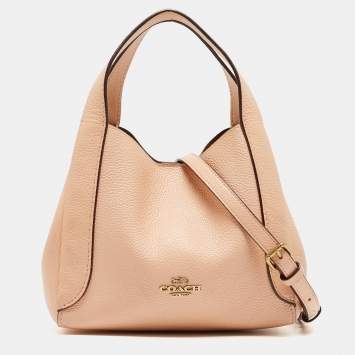 Coach Orange Pebbled Leather Hadley 21 Hobo