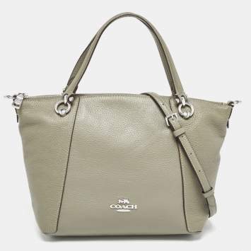 Coach Green Leather Kacey Satchel