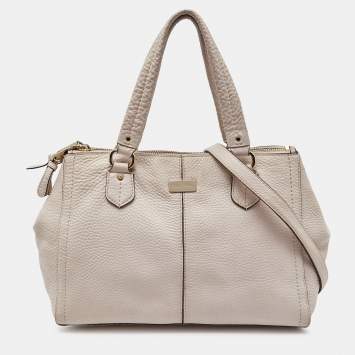 Pre Owned Cole Haan Pink Pebbled Leather Tote