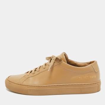 Common Projects Brown Leather Achilles Sneakers Size 37