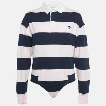 Pre Owned بوديسوت قطن مقلم وردي / كحلي كوبيرني مقاس متوسط - ميديوم