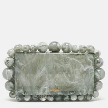 Pre Owned Cult Gaia Grey Acrylic Seaspray EOS Clutch