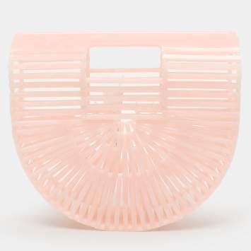 Pre Owned Cult Gaia Pink Acrylic Mini Ark Bag