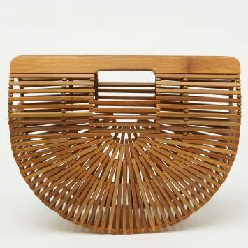 Pre Owned Cult Gaia Brown Bamboo Ark Bag