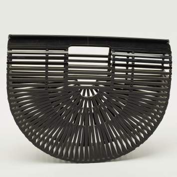 Pre Owned Cult Gaia Ark Black Acrylic Clutch