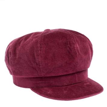 Pre Owned D&G Rosewood Pink Corduroy Newsboy Cap S 