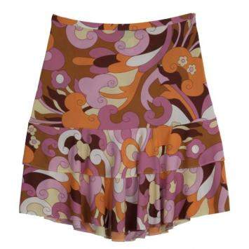 Pre Owned D&G Printed Skirt L