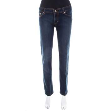 Pre Owned D&G Blue Denim Low Rise Regular Fit Jeans L 