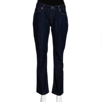 Pre Owned D&G Indigo Denim Medium Wash Tight Fit Slimmy Jeans M 