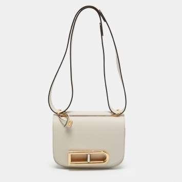 Pre Owned Delvaux Sesame Leather Small Lingot Shoulder Bag