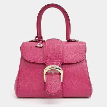 Delvaux Pink Leather Briand Mini Box bag