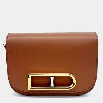 Pre Owned Delvaux Brown Leather Ringo Small Bag