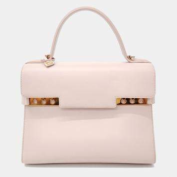 Pre Owned Delvaux Pink Leather Tompet MM