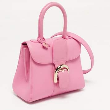 Pre Owned حقيبة ديلفو بريان ناعمة جلد وردي يد علوية