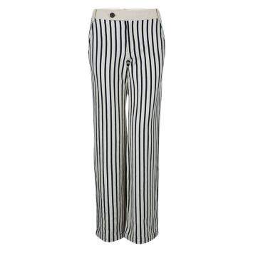 Pre Owned 10 Crosby Derek Lam Striped Cotton Trousers S