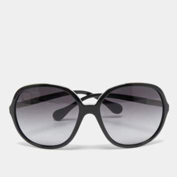 Pre Owned D&G Black Gradient 8089 Oversized Sunglasses