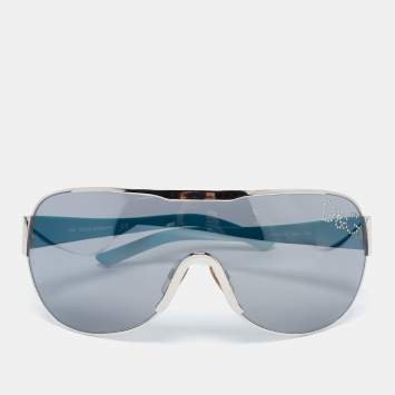 Pre Owned D&G Black/Blue DG6011b Shield Sunglasses