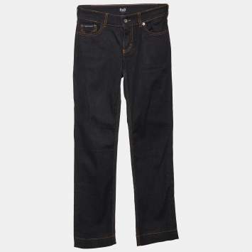 Pre Owned D&G  Navy Blue Denim Straight Leg Jeans S Waist 26" 