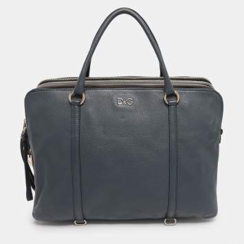 Pre Owned D&G Tricolor Leather Lily Twist Satchel