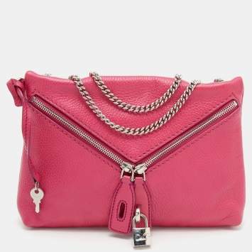 Pre Owned  D&G Pink Leather Micol Shoulder Bag