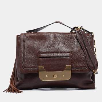 Diane Von Furstenberg Black Patent and Leather Flirty Lips