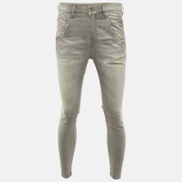 Pre Owned  Diesel Grey Washed Denim Low Waist Fayza Jeans S Waist 27