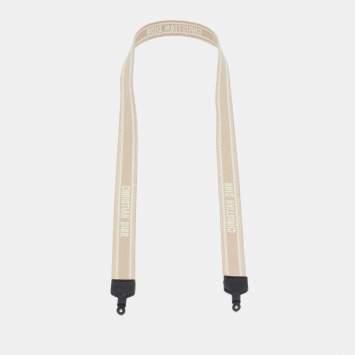 Dior Beige Logo Embroidered Woven Sunglasses Strap