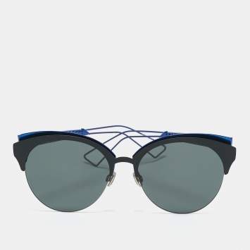Dior Black/Blue G5V2K Diorama Club Cat Eye Sunglasses