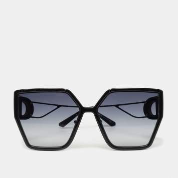 Pre Owned Dior Black 30Montaigne Butterfly Sunglasses