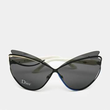 Pre Owned Dior Black/White Audacieuse1 Butterfly Sunglasses