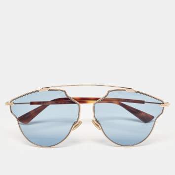 Pre Owned Dior Blue DDBKU Dior So Real Aviator Sunglasses