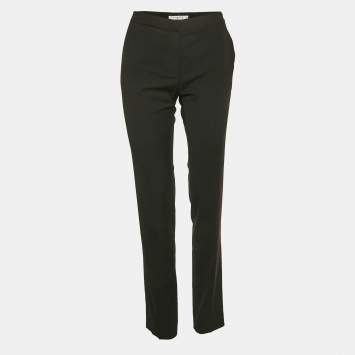 Christian Dior Black Wool Formal Trousers M