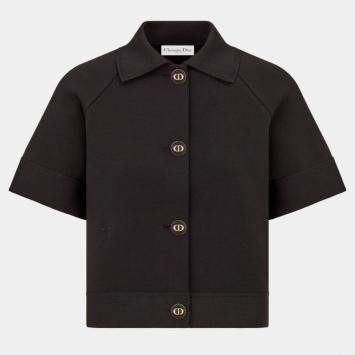 Pre Owned Christian Dior Black Mesh Jacket