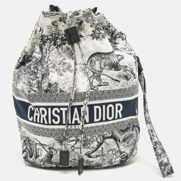 Pre Owned Dior Blue Nylon DiorTravel Pouch
