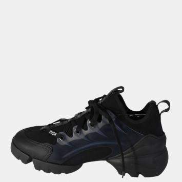 Pre Owned Dior Black Technical Fabric D-Connect Sneaker Size EU 39