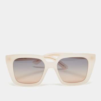 Pre Owned Dior Light Peach Gradient DiorMidnight S1L Rectangle Sunglasses