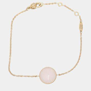 Dior 18K Rose Gold Diamond & Pink Opal Rose des Vents Bracelet