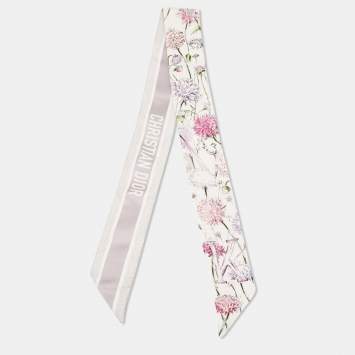 Pre Owned Dior Purple ABCDior K Knautia - Kaléidoscope Silk Mitzah Scarf