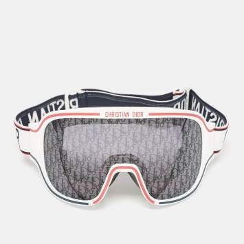 Pre Owned Dior White/Black Dior M11 Ski Goggles