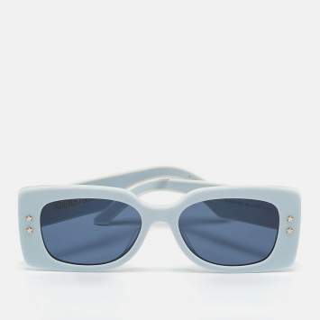 Pre Owned Dior Blue/White DiorPacificS 1U Rectangular Sunglasses