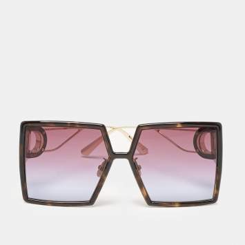 Pre Owned Dior Black Gradient 30 Montaigne SU Oversized Sunglasses